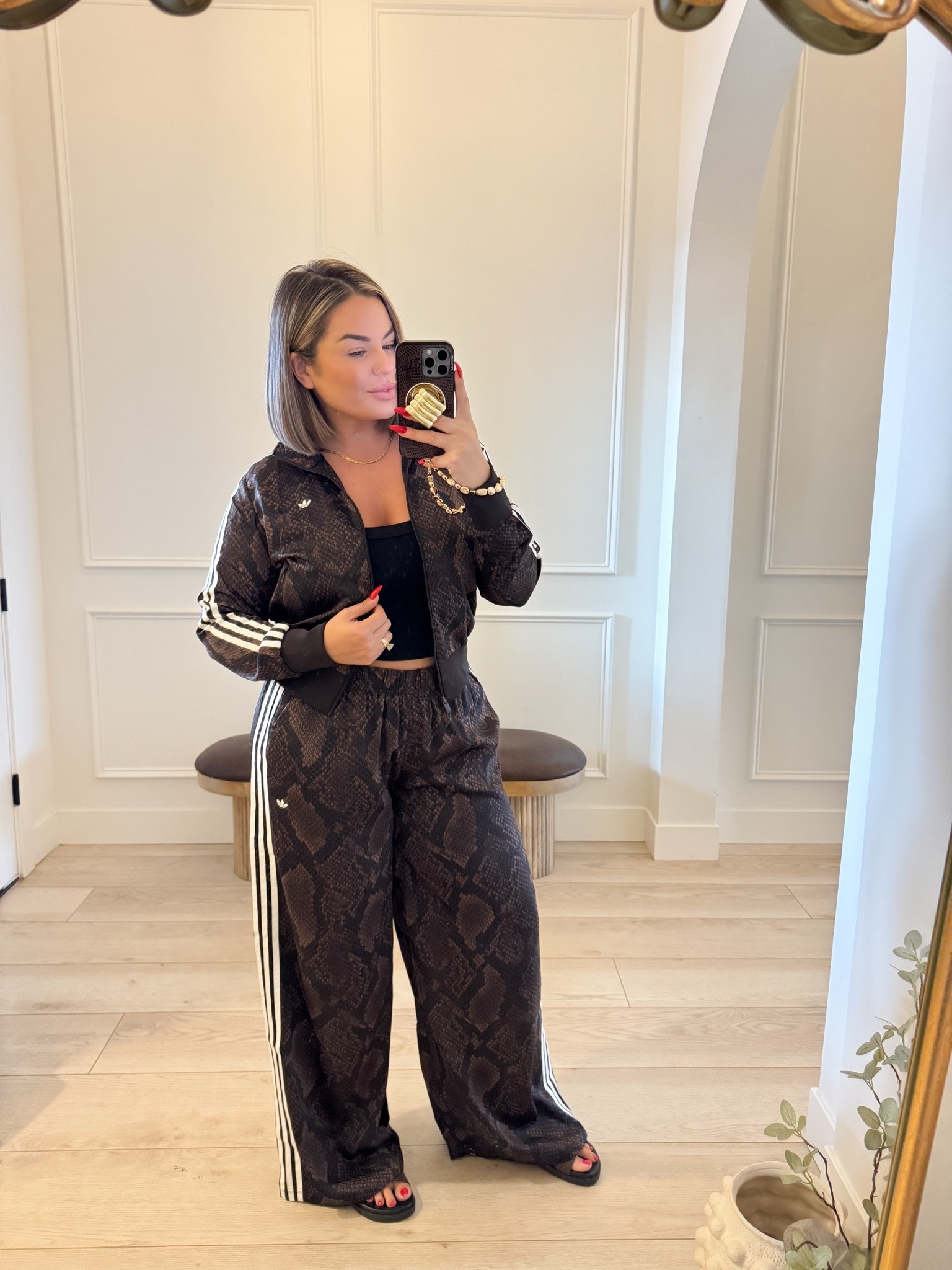 Pants xl 
Tank L 
Jacket L 
#adidas #ootd

#LTKMidsize