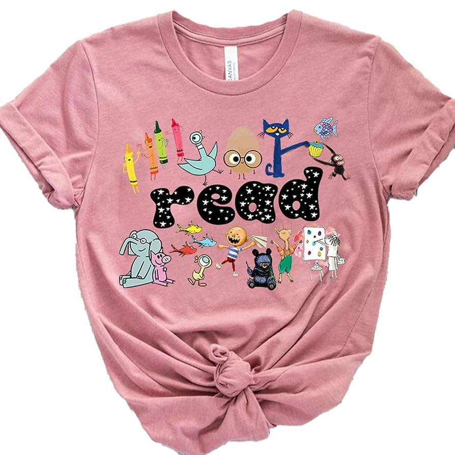 Read Children's Books Teacher T-Shirt, Teacher Life Shirt, Teacher Shirt, Kindergarten Shirt Gift... | Amazon (US)