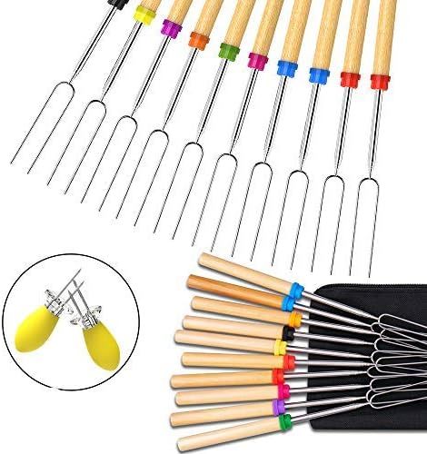 Ezire Marshmallow Roasting Sticks, Extendable Telescoping Smores Skewers for Fire Pit Campfire BB... | Amazon (US)