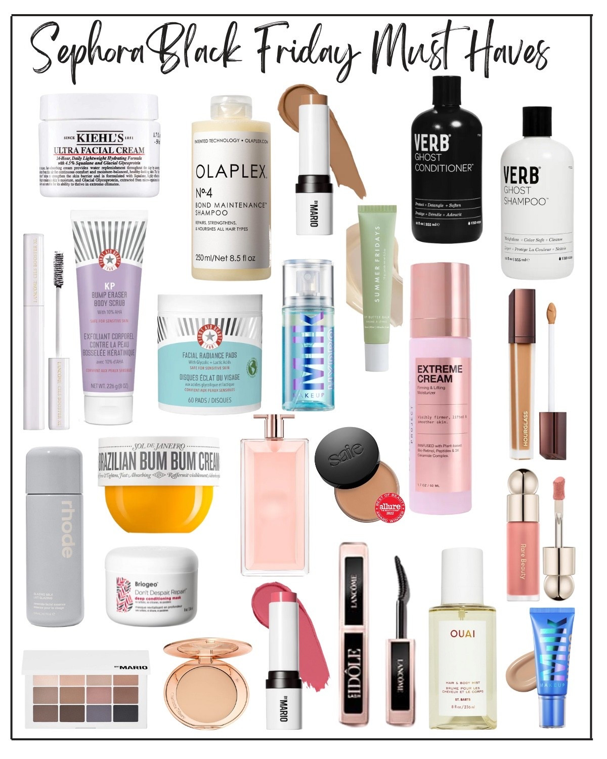 Sephora Black Friday Must Haves 

#LTKBeauty #LTKCyberWeek #LTKSaleAlert