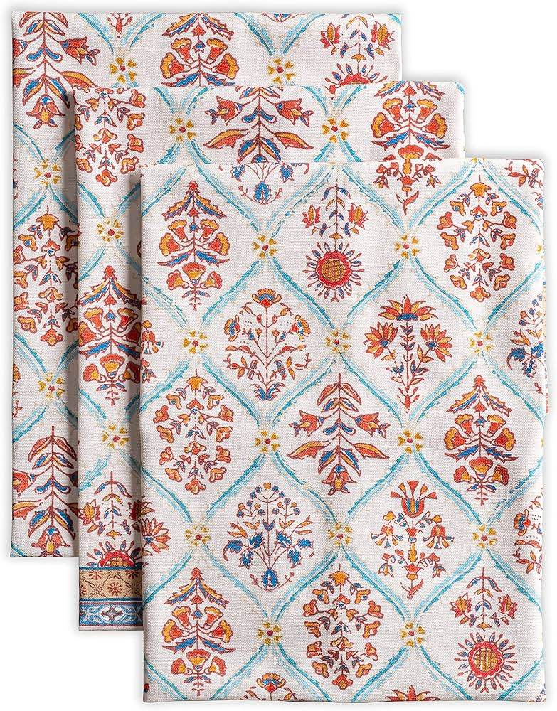 Maison d' Hermine Kitchen Towel 100% Cotton Set of 3 Soft, Bar Towel, Multi-Purpose Dish Cloth fo... | Amazon (US)