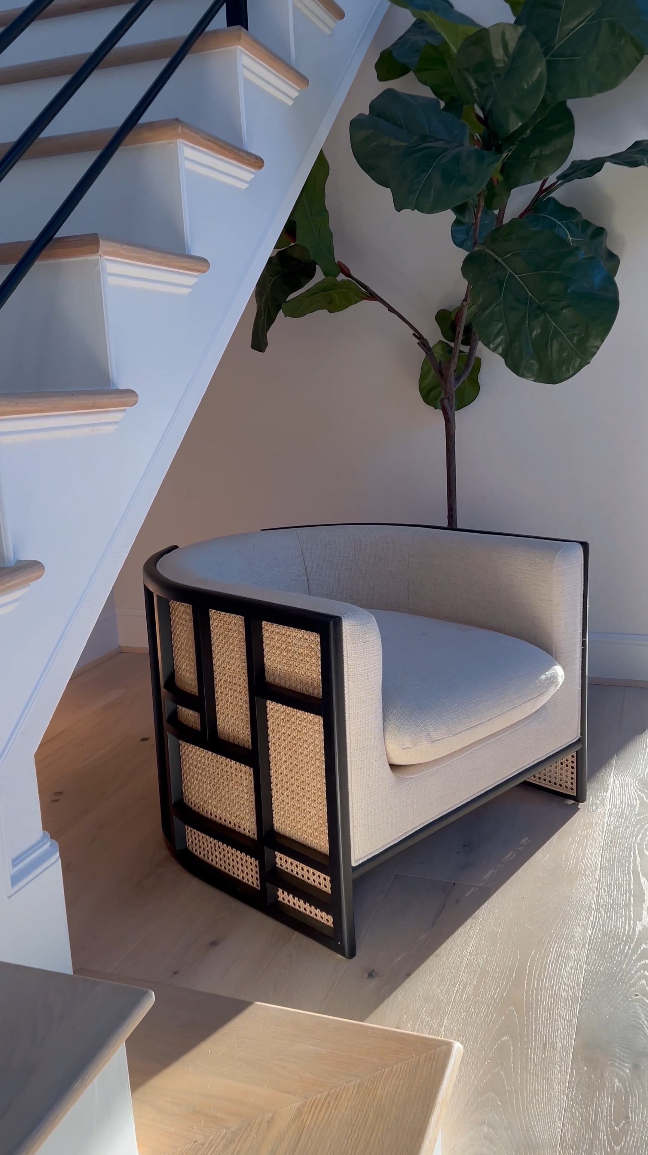 This chair is truly classic!… I 💯 believe this is one of the few rattan pieces that will stand again test of time/trends. ☺️🎉 

It comes in two color options and is the perfect piece if you love curved furniture. Let’s talk about the design for a second - I mean, just breathtaking! …. Even better in person 🥰 I love low & wide profile furniture pieces bc they make especially smaller spaces feel larger. This accent chair is a great addition to any space. 🖤🤍

 I’ve had these accent chairs for almost two years and the fabric/threads are incredibly durable and stain resistant and have only lightly cleaned them once! 🎉 

#LTKstyletip #LTKhome #LTKsalealert

#LTKStyleTip #LTKVideo #LTKHome