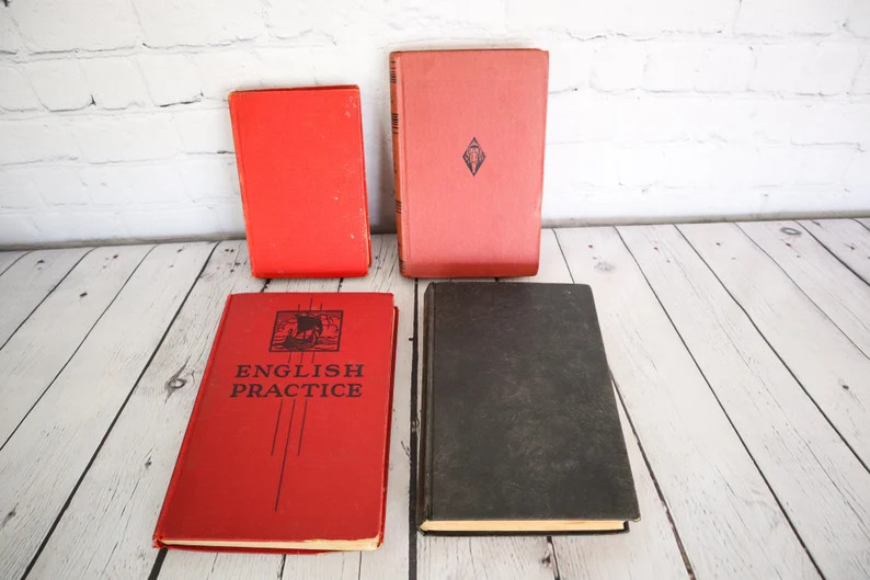 Shabby Book Bundle  Antique Hard Cover Books  Vintage Book | Etsy Canada | Etsy (CAD)