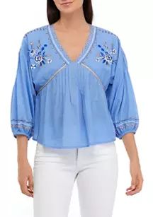 Women's Embroidered Blouse | Belk
