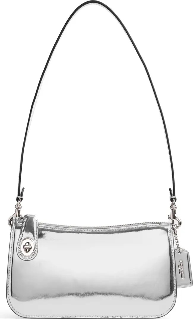 Penn Metallic Leather Shoulder Bag | Nordstrom
