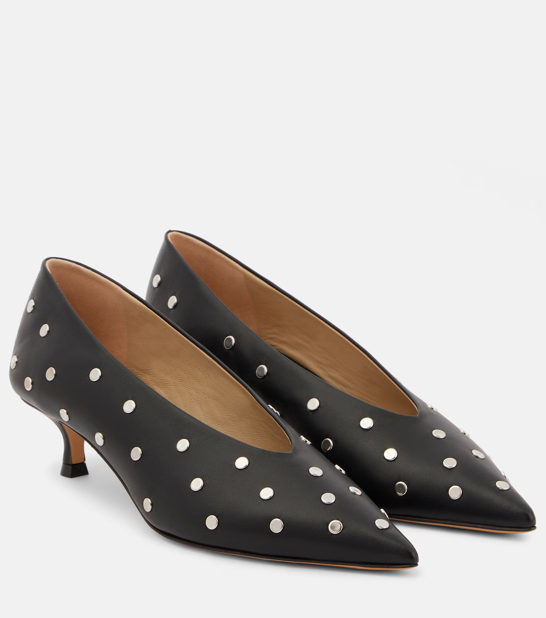 Studded leather pumps | Mytheresa (US/CA)