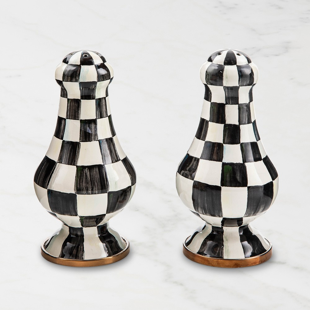 Mackenzie-Childs Courtly Check Large Salt &amp; Pepper Shakers | Williams-Sonoma