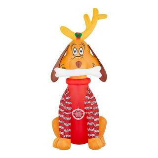 Grinch 4 ft. LED Max Inflatable 23GM81704 - The Home Depot | The Home Depot