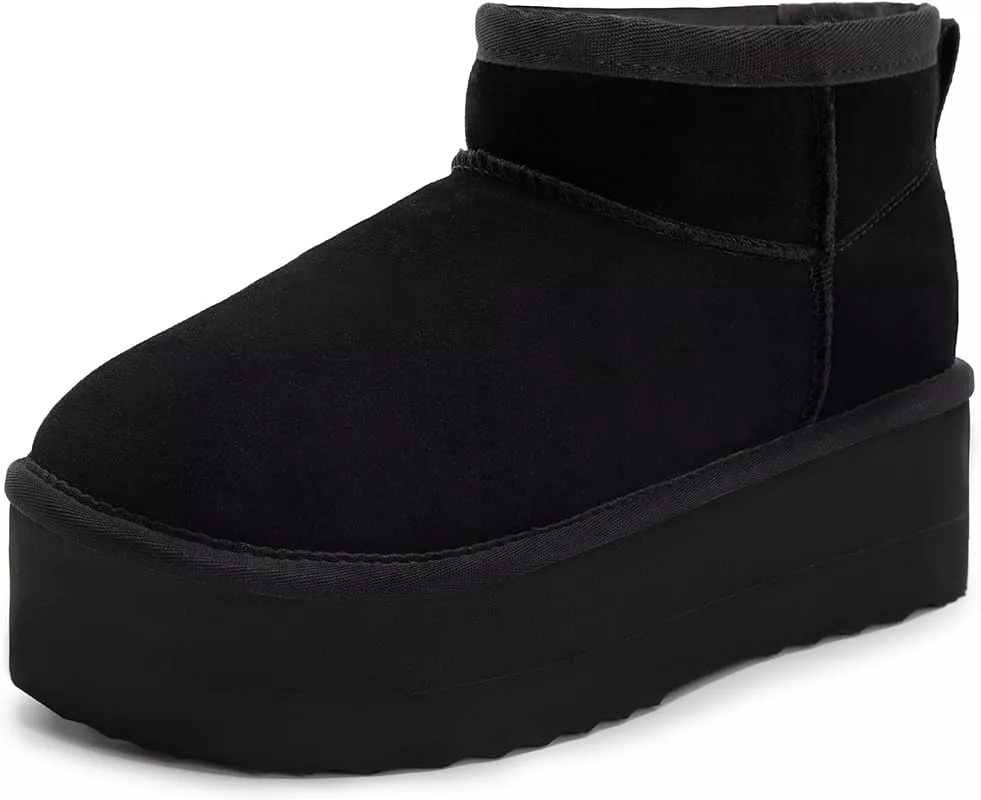 Black Gina shearling-lined suede … curated on LTK