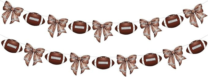 TaoBary 2 Pack Football Garland Decorations - Football Banner Hanging Decorations Decor for Sport... | Amazon (US)