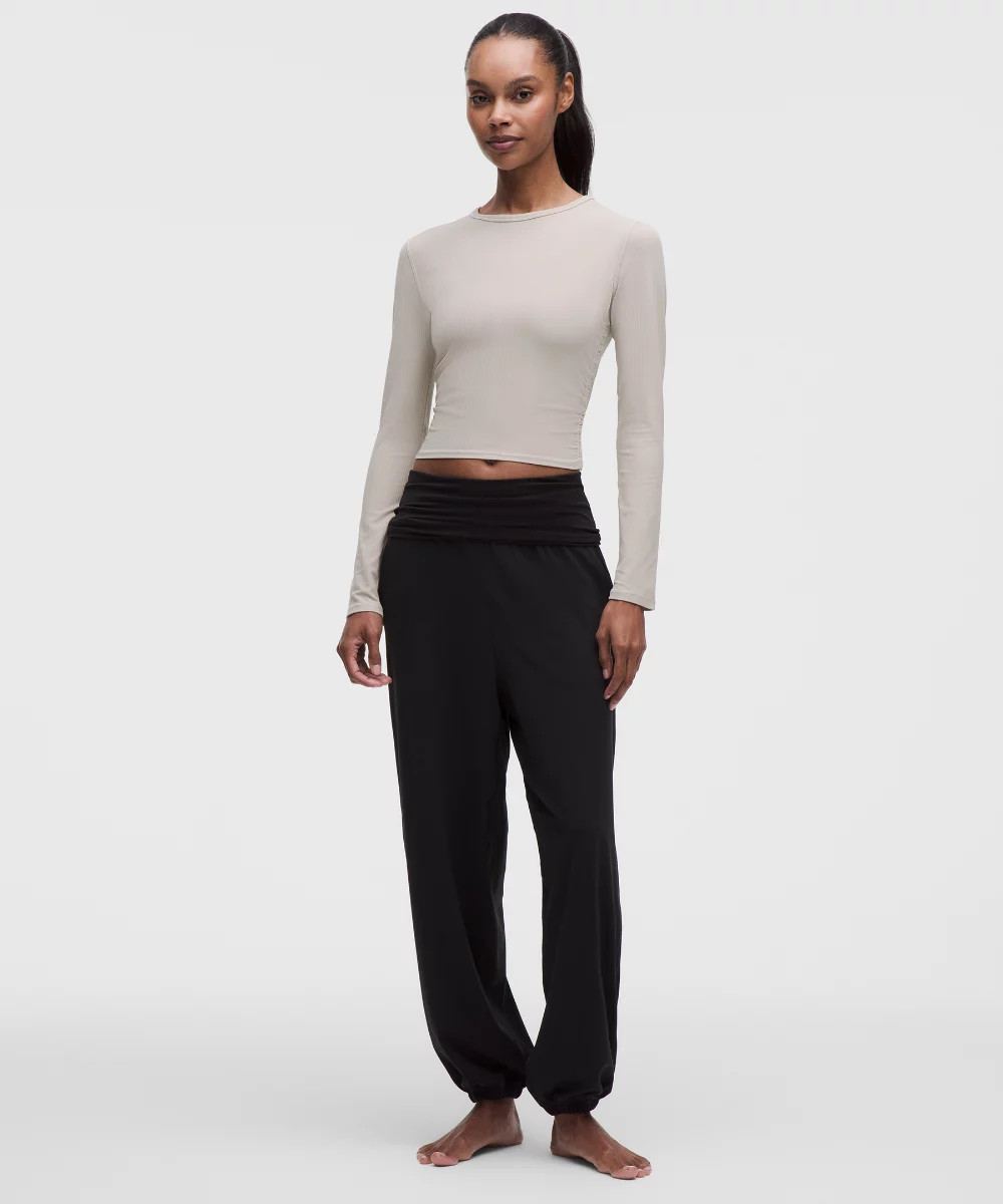 All It Takes Ribbed Keyhole Long-Sleeve Shirt | lululemon (AU)