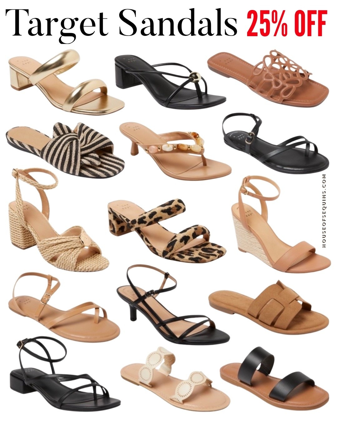 Target sandals 25% OFF!