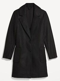 Oversized Soft-Brushed Button-Front Coat for Women | Old Navy (US)