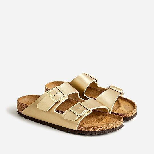 Women's Birkenstock® Arizona sandals in gold BirkoFlor | J.Crew US