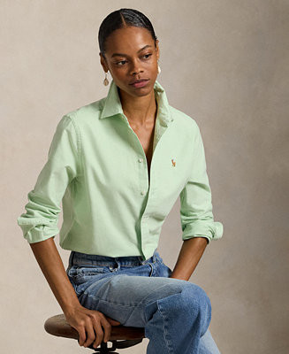 Women's Classic-Fit Oxford Shirt | Macy's