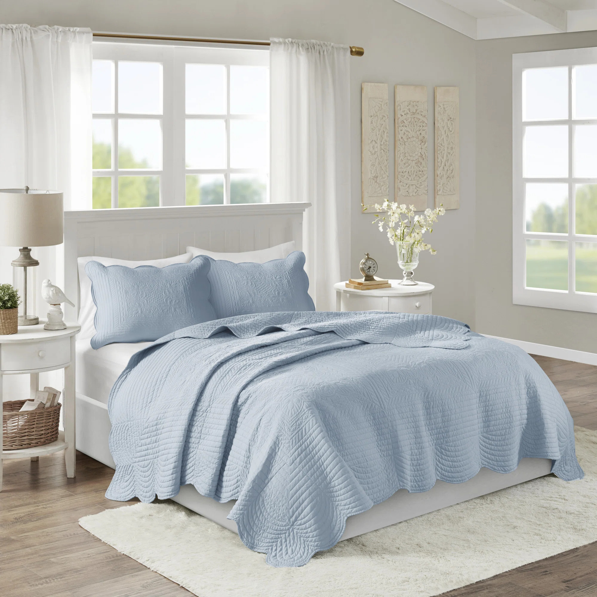 Tuscany Scalloped Edge Quilt Set | Wayfair North America