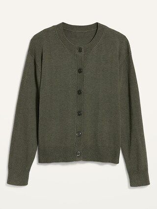 Crew-Neck Cardigan Sweater for Women | Old Navy (US)