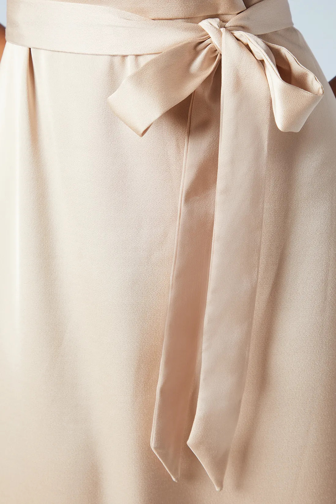 Dresses | One Shoulder Satin Maxi Bridesmaid Dress | Oasis | Debenhams UK