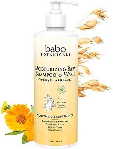 Babo Botanicals Moisturizing Plant-Based 2-in-1 Shampoo & Wash - with Organic Calendula & Oat Mil... | Amazon (US)