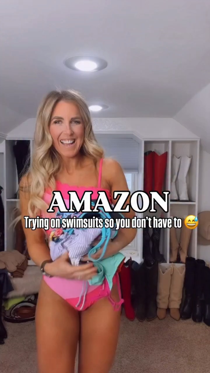 Spring break ready ☀️ Comment SWIM to shop all of these super cute swimsuits from Amazon ! I’m obsessed with all of them! 

Wearing size small in all! 

Amazon find, Amazon haul, Amazon fashion, swimsuits, Amazon swimsuit, Amazon swim, Amazon fashion, amazon style, Amazon fashion finds, Amazon haul, Amazon must have, Amazon bikinis, Amazon bikini 

#amazonfashionfinds #amazonfashion #swimsuitseason #swimsuitfashion #tummycontrol