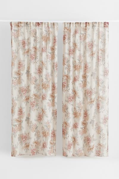 2-pack Multiway Linen-blend Curtains | H&M (US + CA)