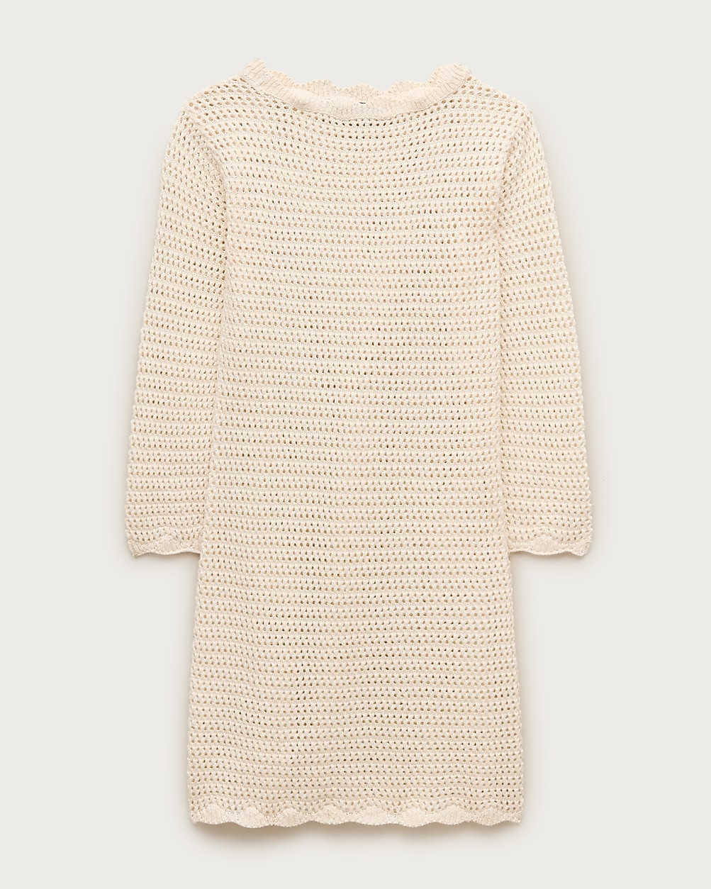 Scallop-trim crochet mini dress | J. Crew US