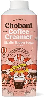 Chobani Coffee Creamer Sizzlin Brown Sugar | Fan Favorite | Real Dairy | Made From Fresh Cream | Nat | Amazon (US)
