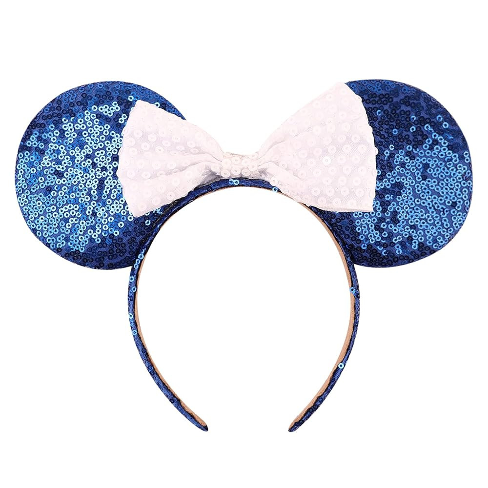 Mouse Ears Headbands with Bow Minnie Ears Cosplay Costume Hair Accessories for Women Girls Birthd... | Amazon (US)
