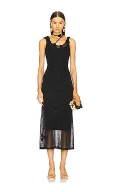 Cult Gaia Pemma Knit Dress in Black from Revolve.com | Revolve Clothing (Global)