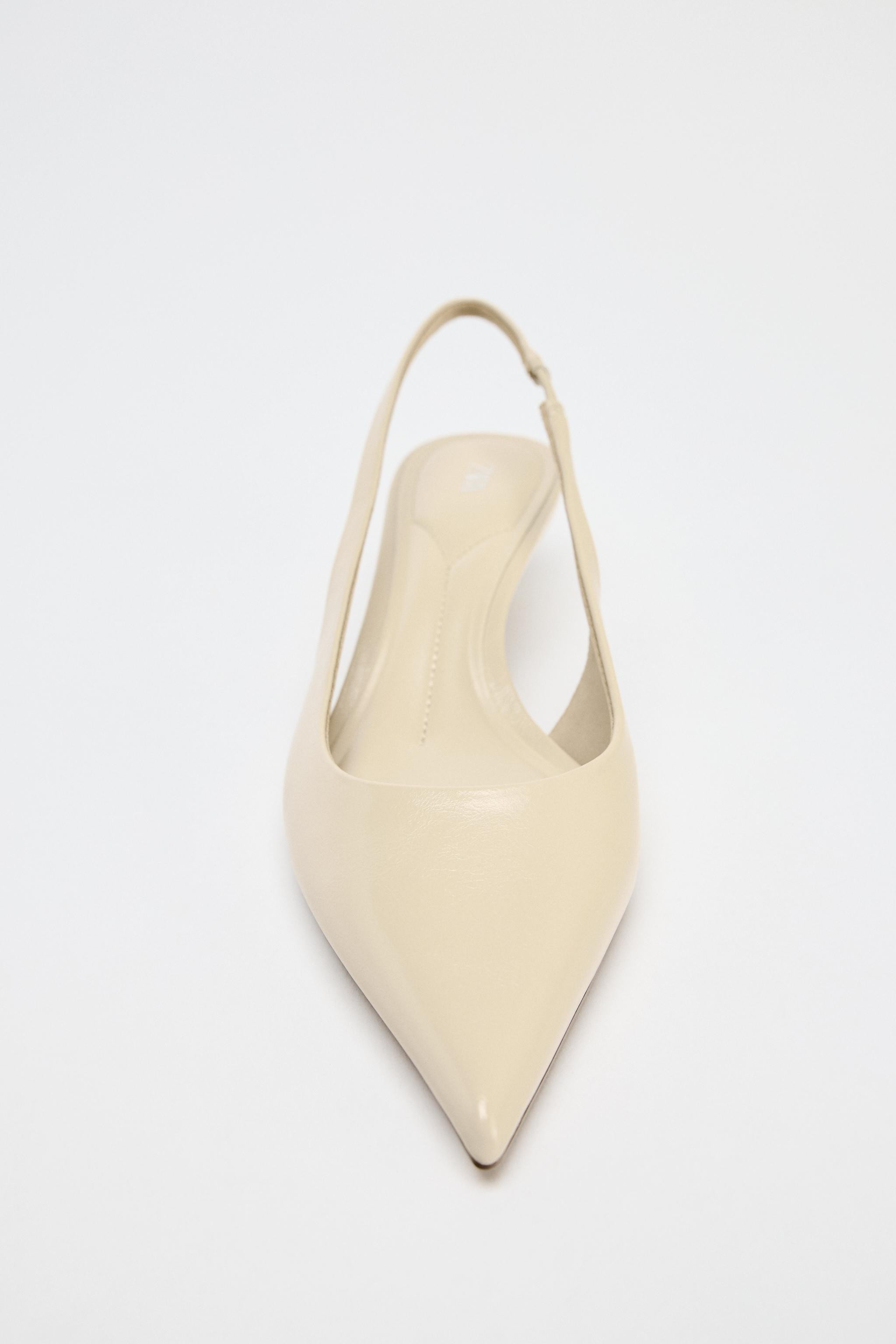 KITTEN HEEL SLINGBACK SHOES | Zara UK