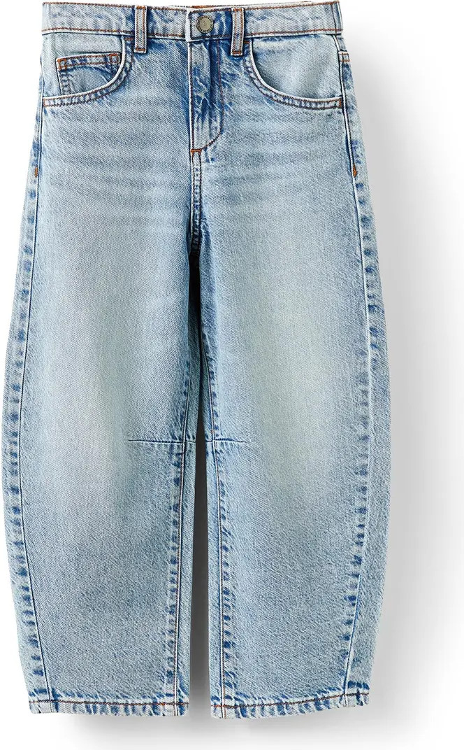 Kid's Unisex Barrel Leg Denim Jean | Nordstrom