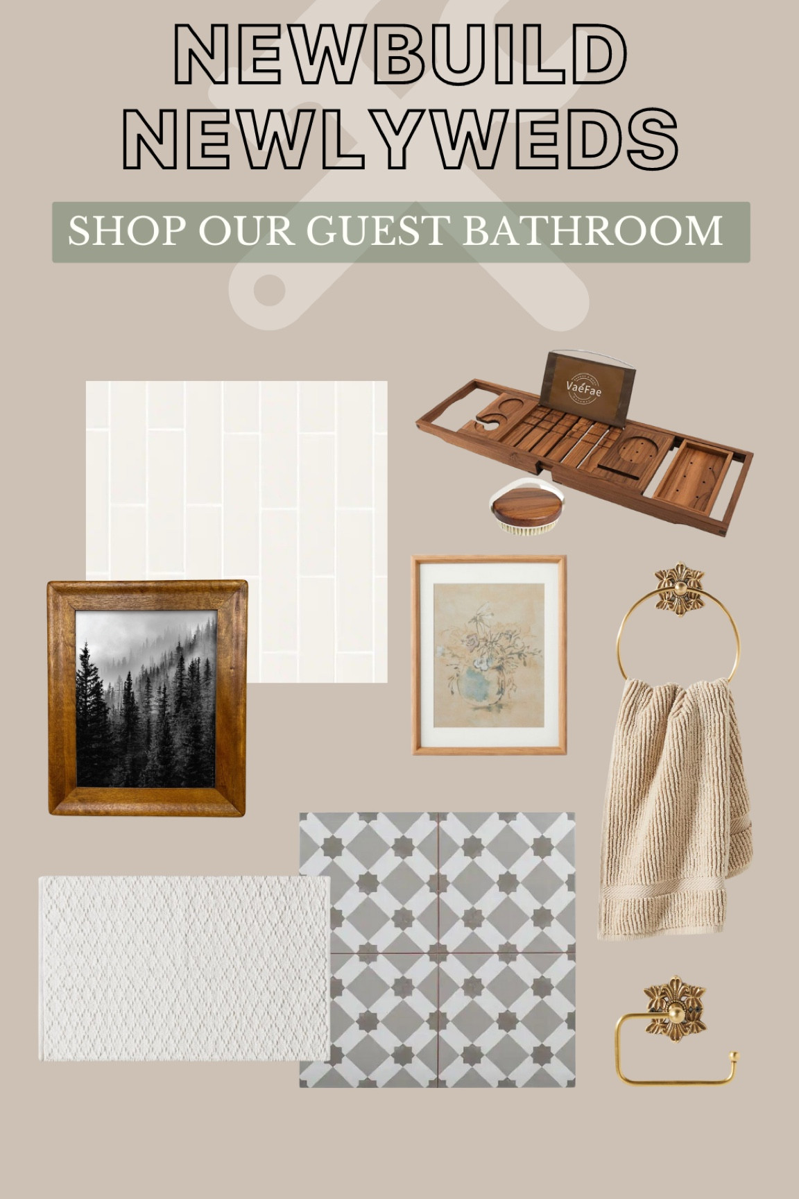 Our guest bathroom design is one of our most liked spaces from our renovation. Shop the decor and tile we used to create this room. #decor #bathroomdesign

#LTKhome