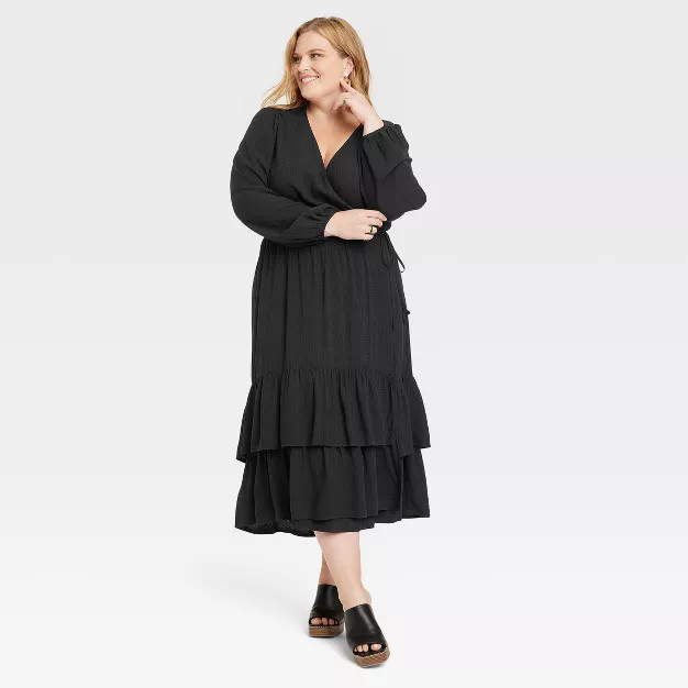 Women's Long Sleeve Wrap Dress - Knox Rose™ | Target