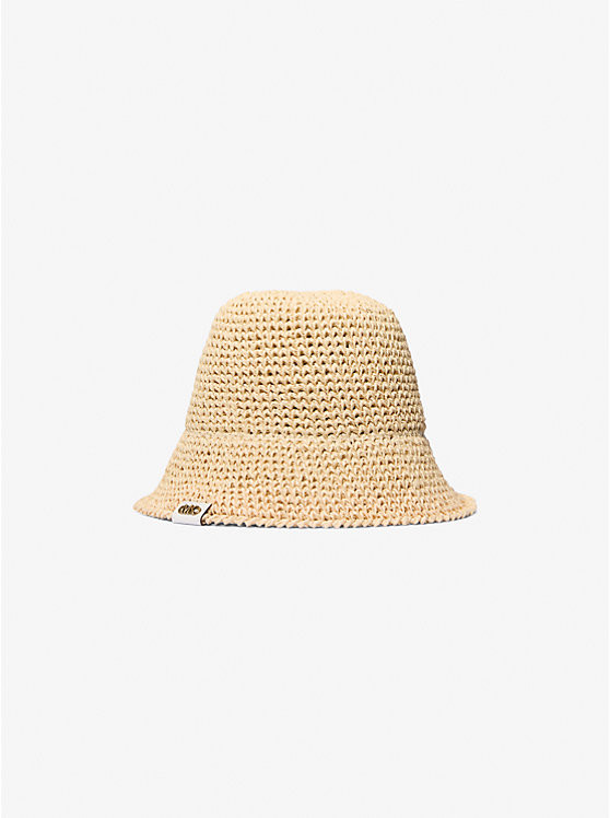 Crochet Straw Bucket Hat | Michael Kors US