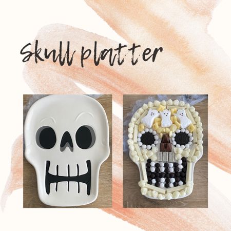 Skull platter for all of your halloween snacking. 
#skulldecor #skulldish #halloweendish #snacktray #halloweenparty

#LTKHalloween #LTKunder100 #LTKSeasonal