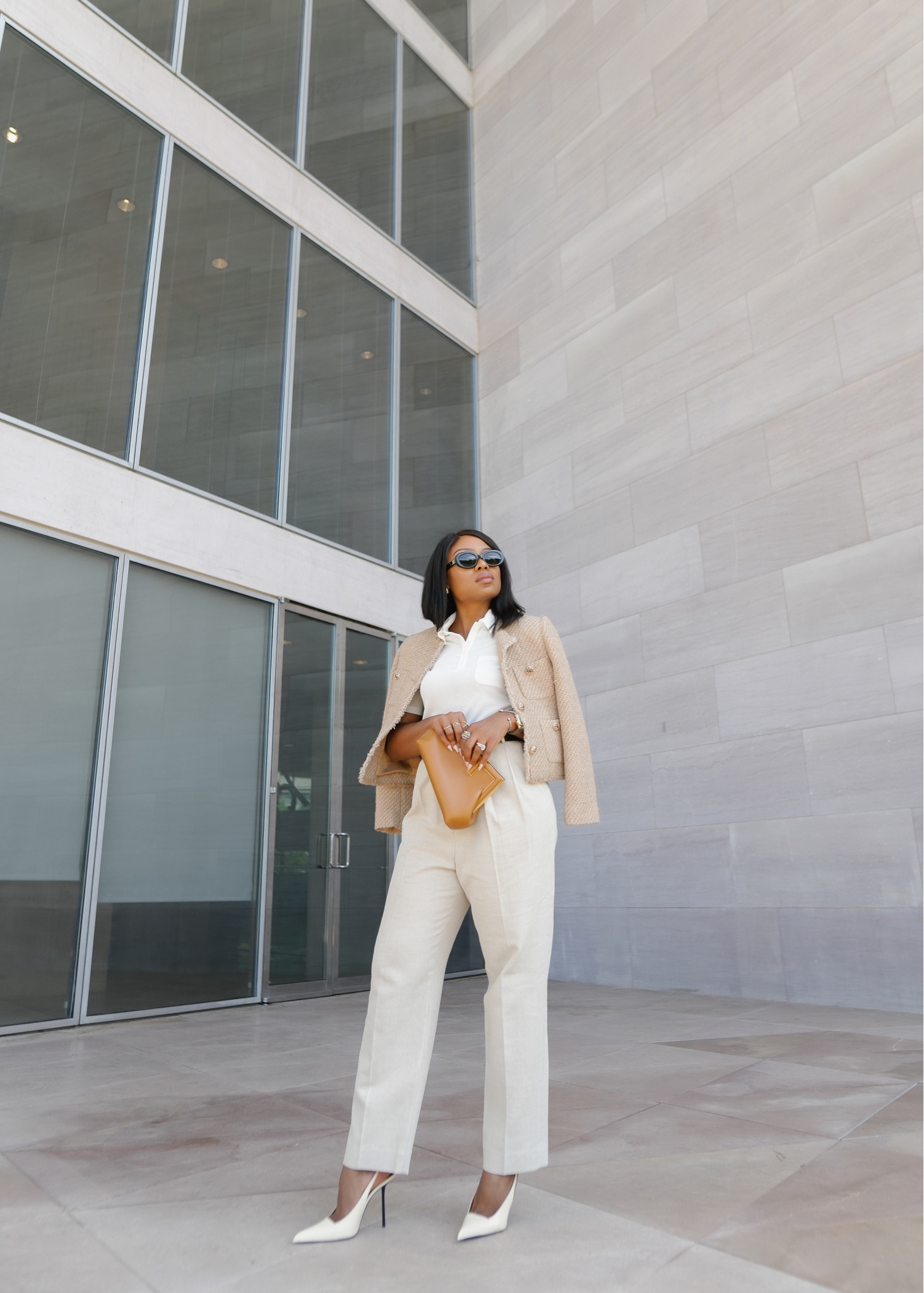 Work outfit inspo to start the week.

Great winter to spring work transition - love the tweed jacket 

#workwear
#tweedjacket
#ysl

#LTKSeasonal #LTKworkwear #LTKshoecrush