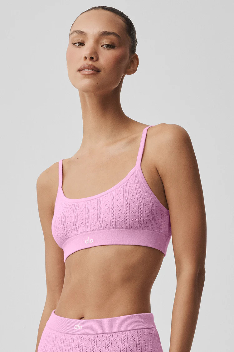 Pointelle Sweater Be Mine Bra | Alo Yoga (US)