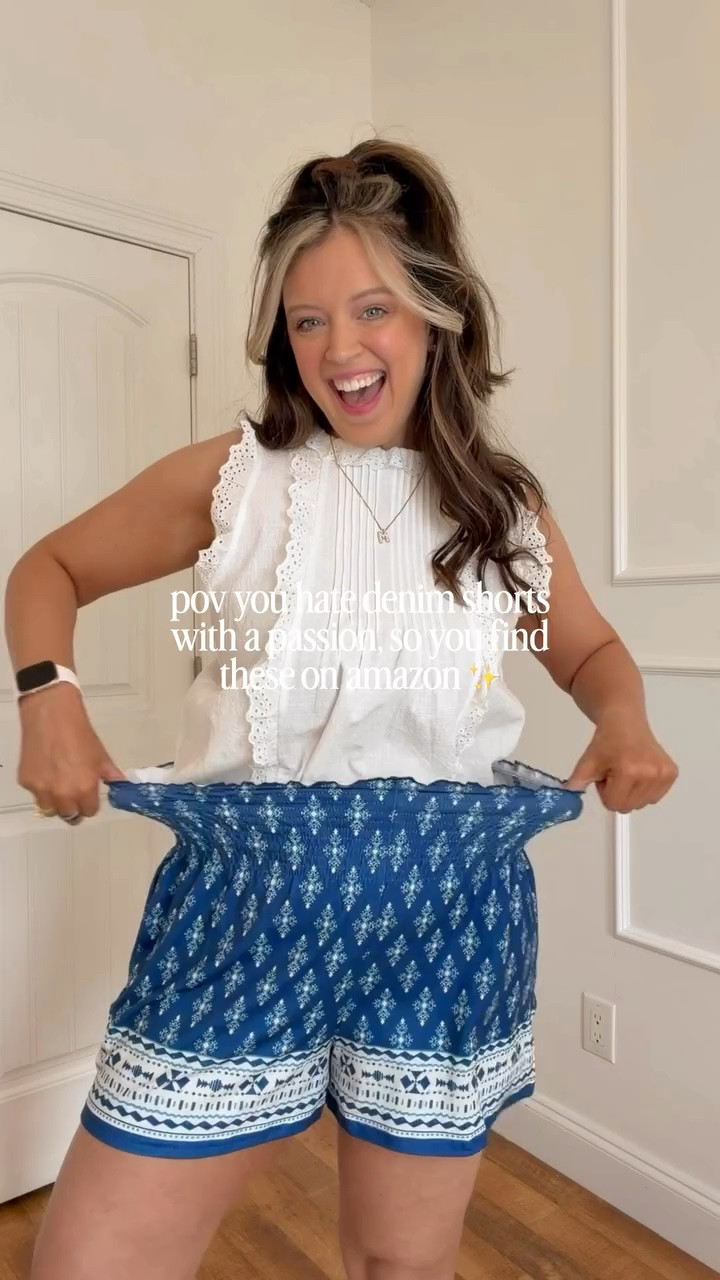 Comment NEED to shop these ultra comfy soft knit shorts perfect for summer! 💗✨🫶🏻 as a certified shorts hater, these aren’t bad at all and will definitely be my go tos! 🙌🏻 Wearing size L in everything! Follow @maciejade for more midsize style & fashion! 

summer shorts | soft shorts | comfy shorts | cute shorts | amazon shorts | midsize style | midsize fashion | size 10 | size 12 | summer style