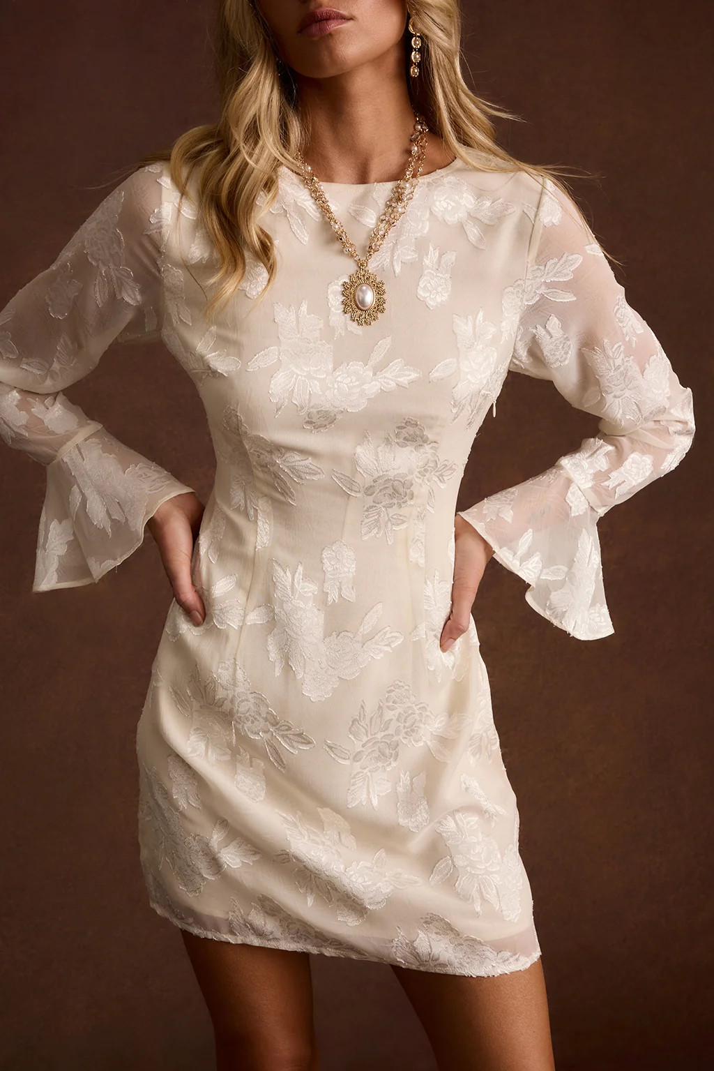 Marissa Ivory Floral Mini Dress | 12th Tribe | 12th Tribe