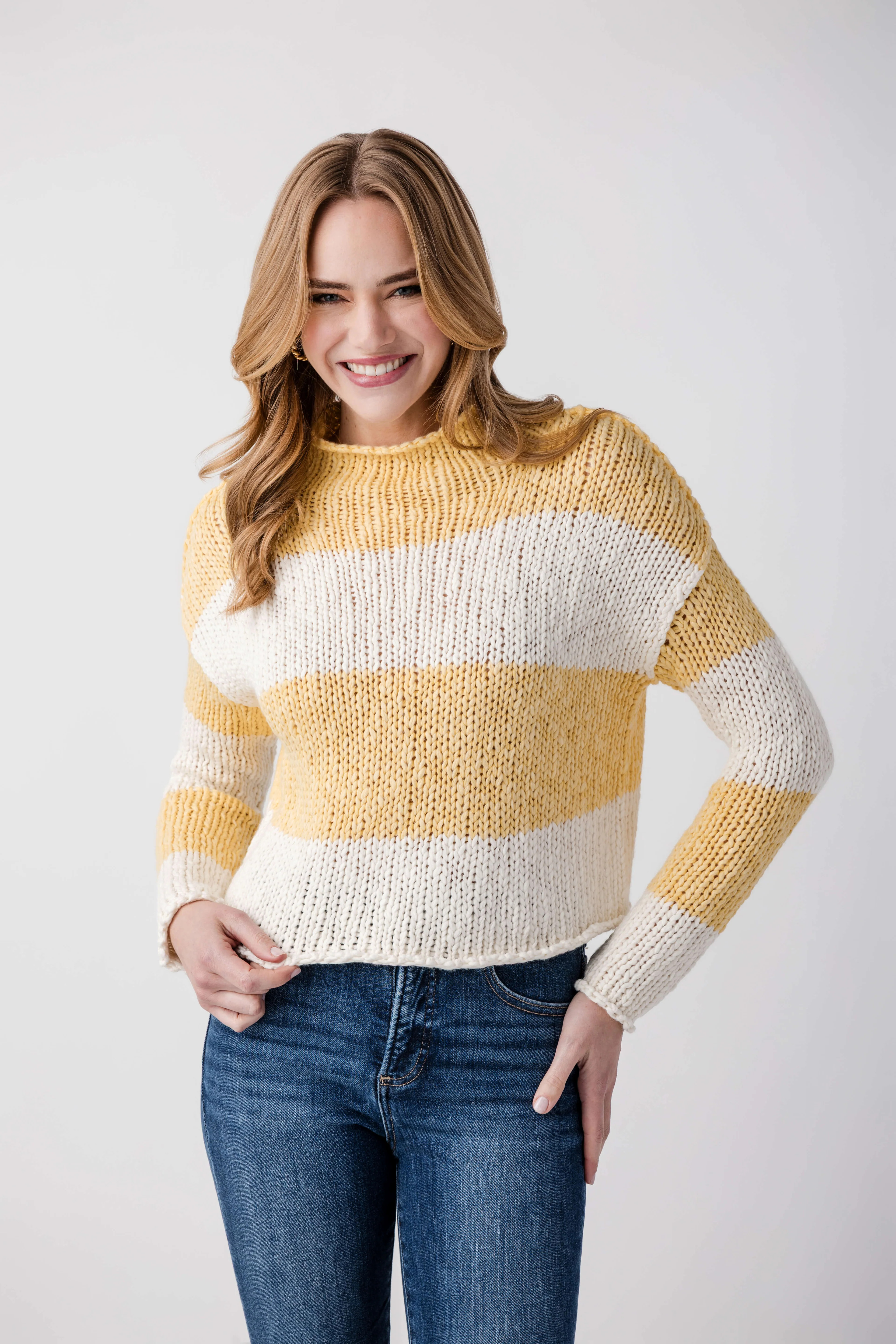 Free People Opal Rugby Stripe Sweater | Social Threads