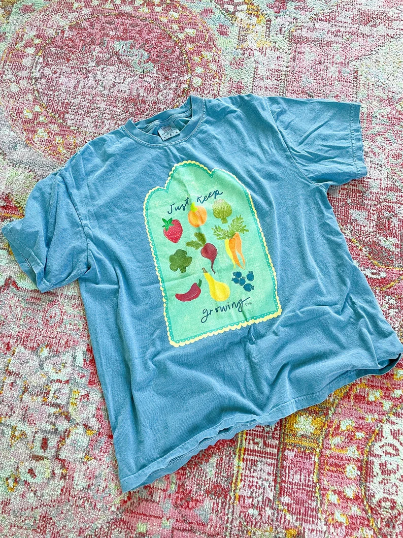 Fruit and Vegetable Garden Tee - Gardening Enthusiast Gift, Farm Fresh Harvest Shirt - Fun Fruit ... | Etsy (US)