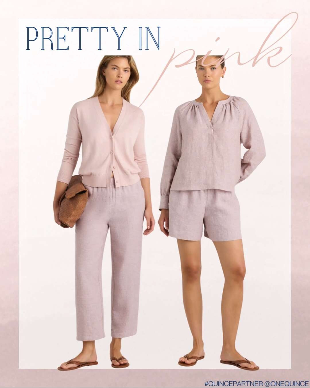 Pretty in pink 🌸 Soft, easy linen sets for spring. #quincepartner @quince
 

 #LTKmomlife #LTKSeasonal #LTKSaleAlert