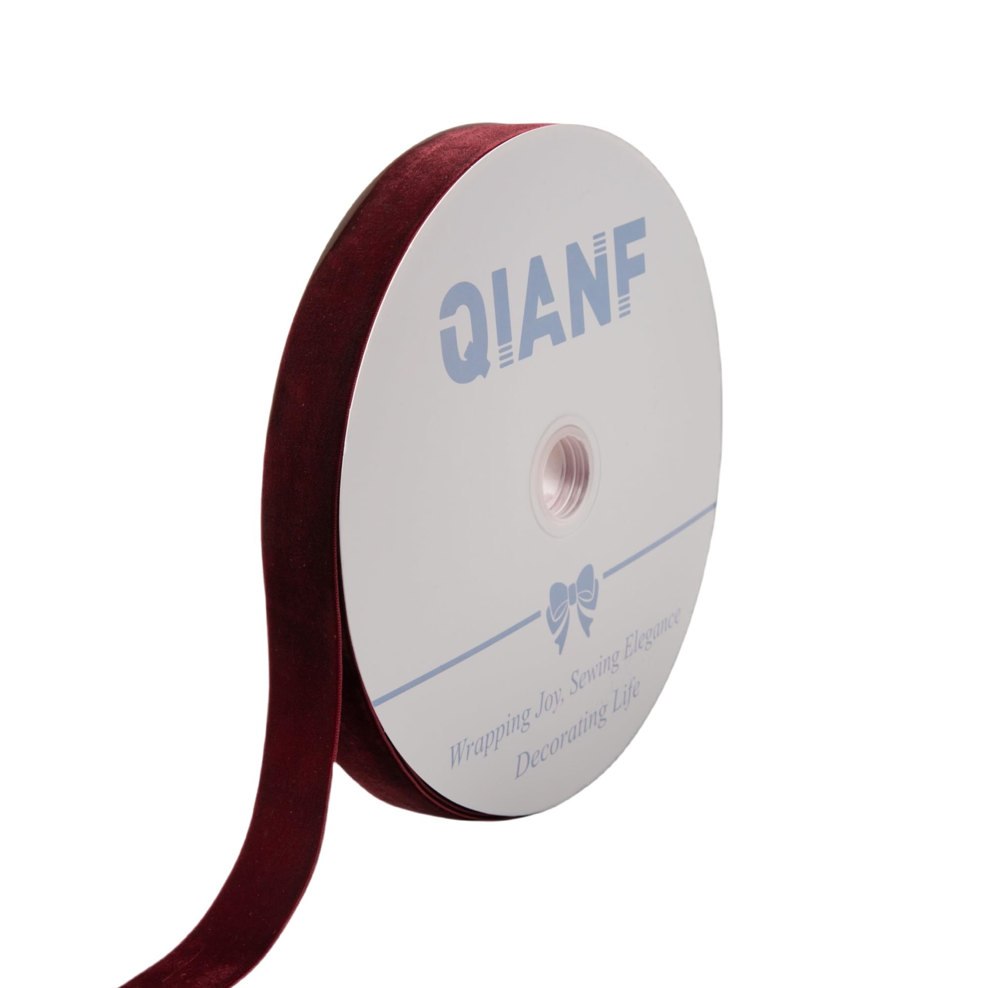 Vintage Burgundy Velvet Ribbon, 1 Inch X 25Yd | Amazon (US)