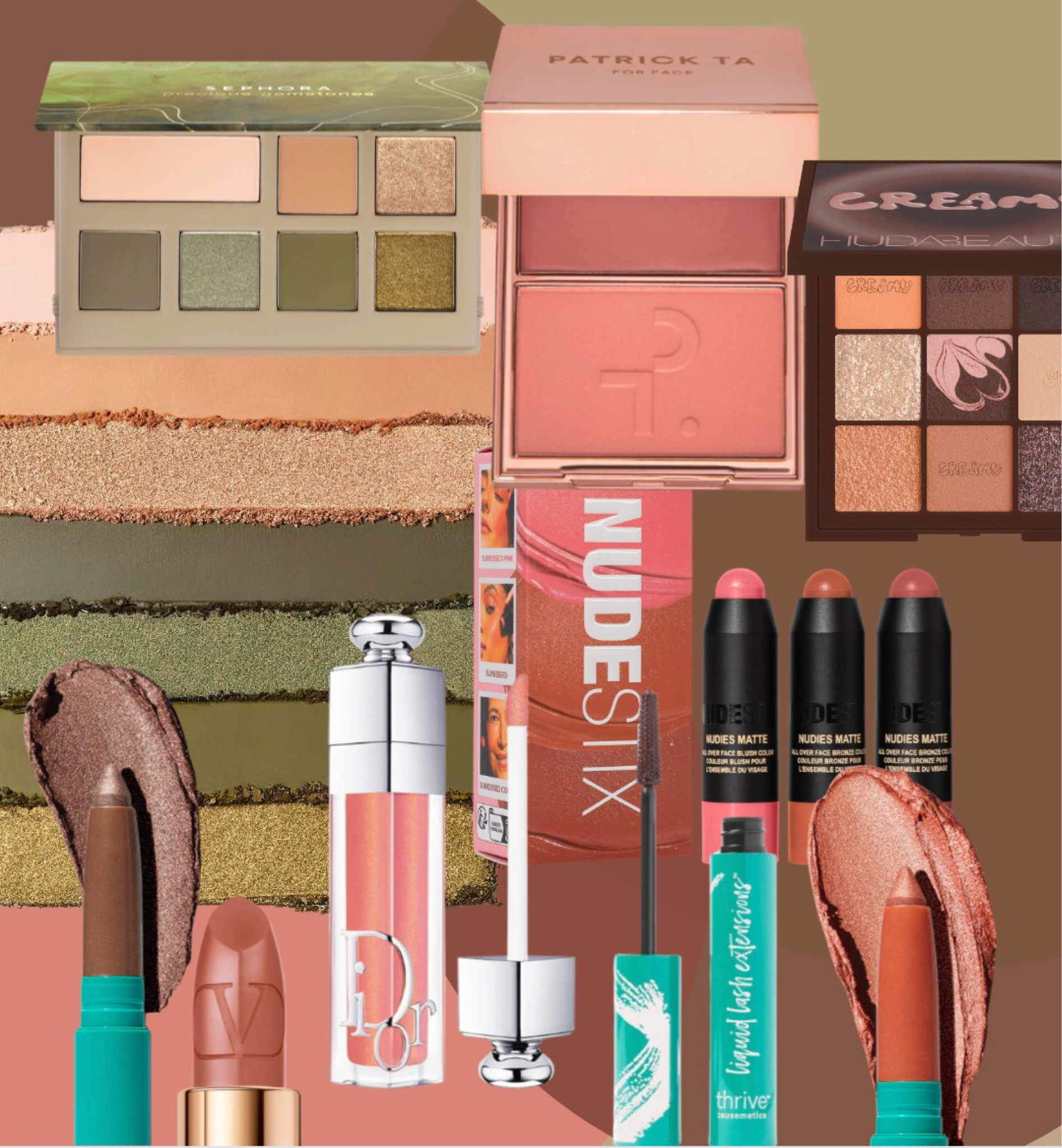 tried&true + new makeup purchases… sephora precious gemstones eye palette is so beautiful in person.. vibrant matte, glitter, & metallic finishes! Thrive causemetics brown mascara always. The Patrick Ta Rose Glow is beautiful too ! All of these colors are perfect for House of Colour Autumn or some springs… or anyone who loves warm tones ! #Sephora #PatrickTa #HouseofColour #TrueColorInternational #Autumn

#LTKbeauty