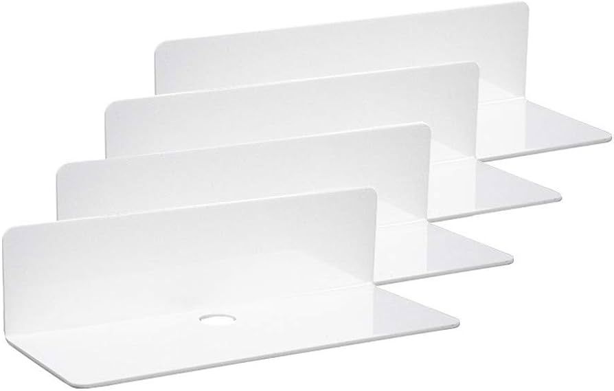 IEEK 9 Inch Acrylic Floating Shelves Set of 4,Small Wall Display Shelf for Bluetooth Speakers/Sec... | Amazon (US)