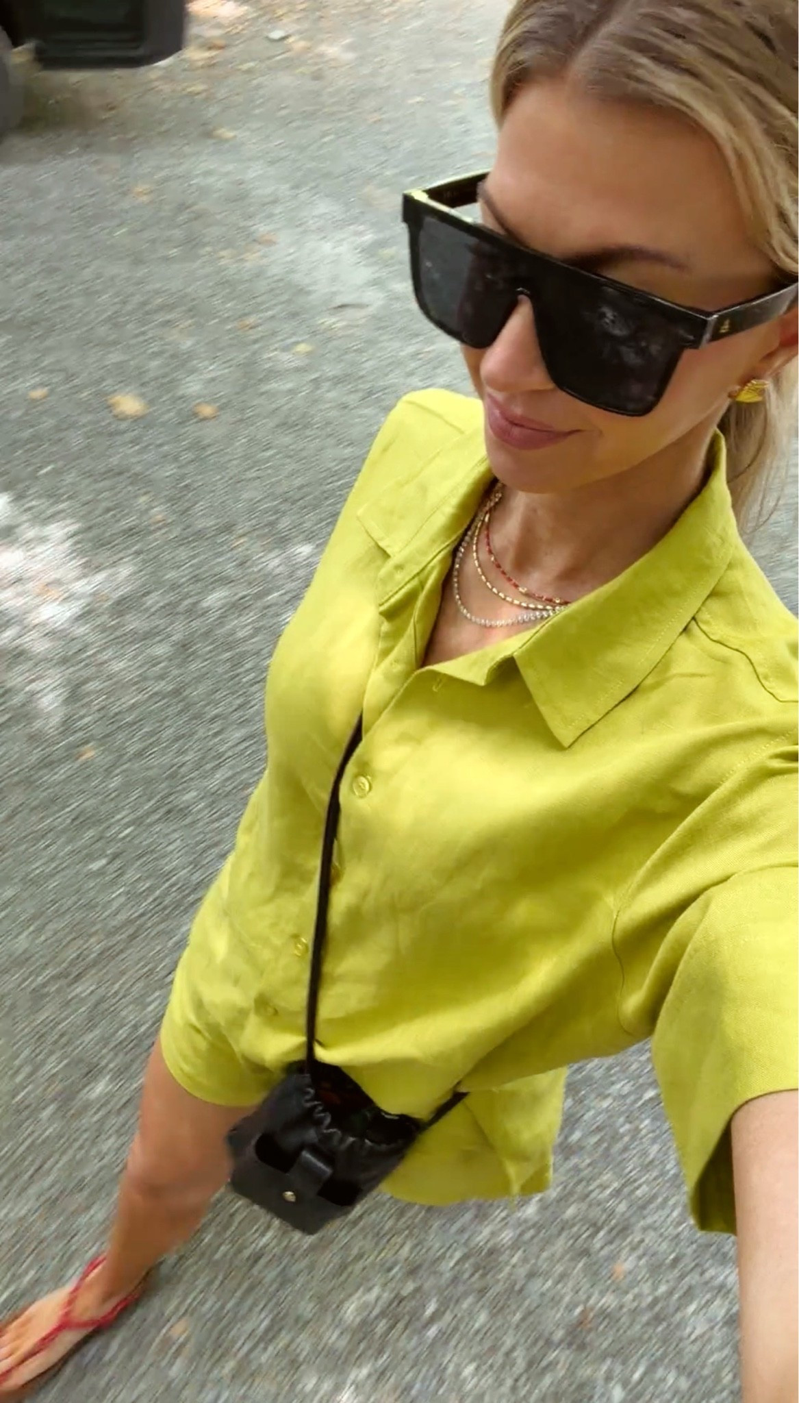 My deep love for chartreuse continues with this outfit!

runs TTS, wearing a S in top and bottom. Red cord sandals: TTS, almost sold out Black crossbody phone pouch: it’s perfect, just came out in brown.

#LTKootd #LTKgrwm #LTKTravel