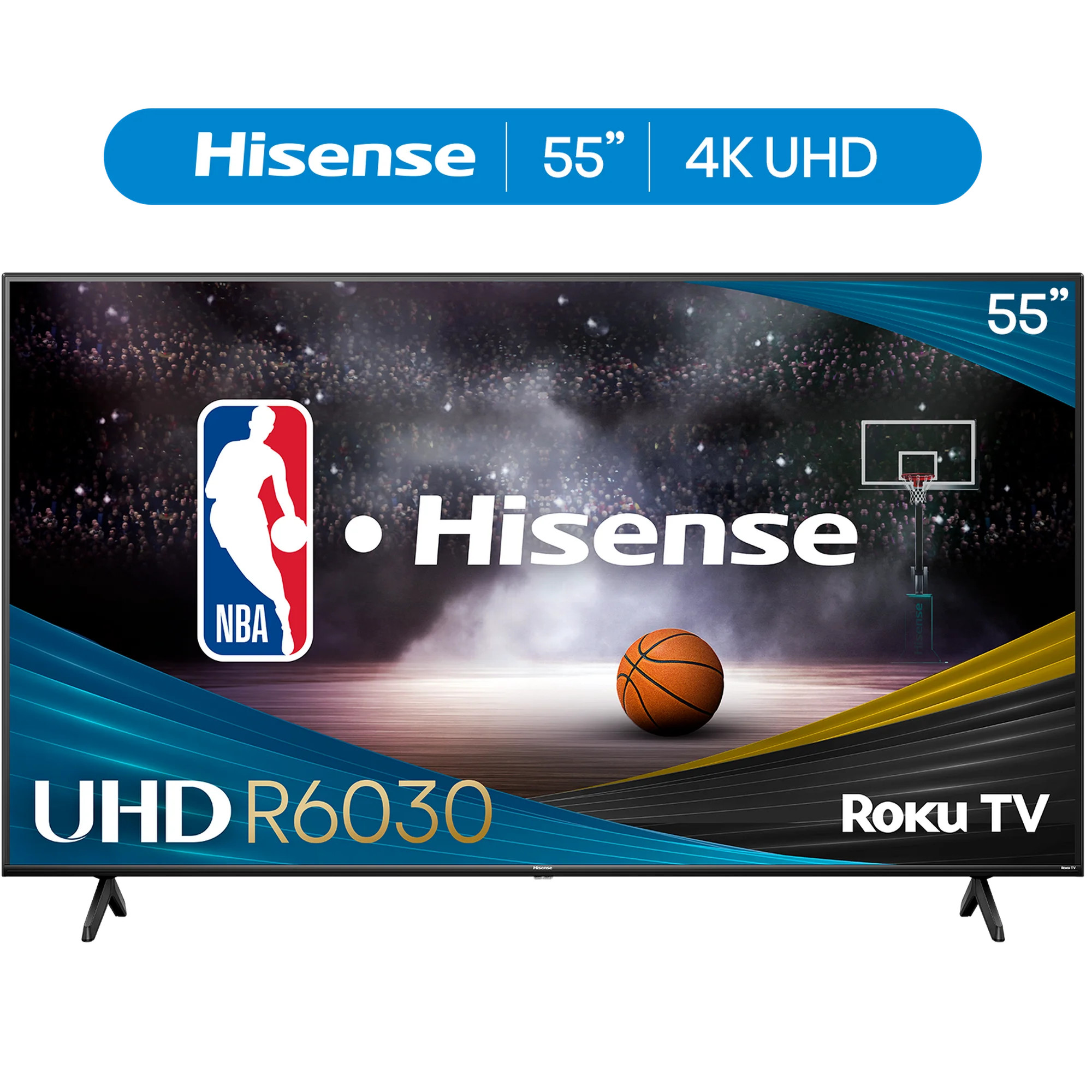 Hisense 55" Class R6 Series 4K UHD Roku Smart TV (55R6030N, 2024 Model) - Dolby Vision HDR, Motio... | Walmart (US)