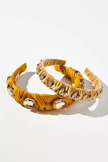 Crystal Scrunch Headband Set | Anthropologie (US)