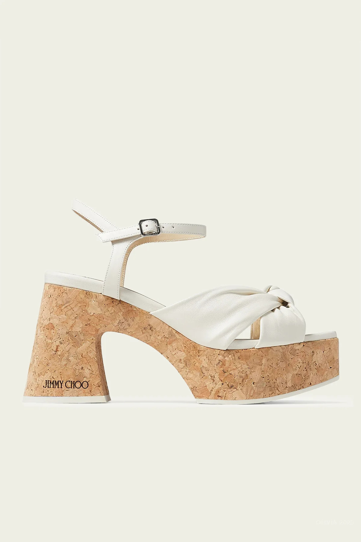 Heloise Wedge 95 Platform Sandals in Latte - US 9.5 | Shop Olivia