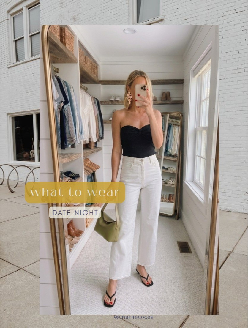 Summer date night outfit ideas. Perfect white summer denim. White jeans. Aritzia tops. New Arizona tops. Tuckernuck aesthetic. Tkees. Kitten heels. Square toe sandals. Square to kitten heel. Vacation outfits. Summer vacation outfits. Anthropologie. Amazon outfits. Amazon finds. Nordstrom. Shopbop. Amazon earrings. Summer clutch. Summer habdbags.

#LTKootd #LTKTall #LTKSaleAlert